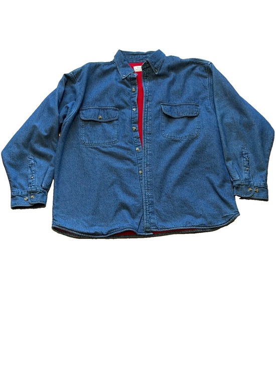Herringbone Naturals Other - Men's Blue Denim Button-Down Shirt Jacket